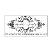 Niedliche Zollerklärung und Geschäftsadresse Permastempel (Design)