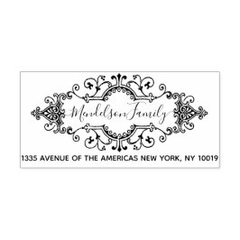 Niedliche Zollerklärung und Geschäftsadresse Permastempel