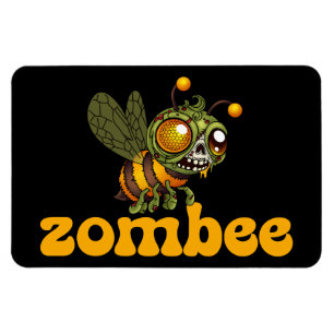 Niedliche Zombie-Biene Magnet