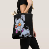 Niedliche Zombie-Dog-Illustration Tasche (Von Nahem)