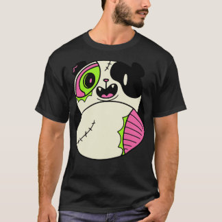 Niedliche Zombie Panda Funny Halloween Tiere T-Shirt