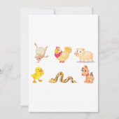 Niedliche Zuchtbetriebe und Heimtiere Einladung (Vorderseite)