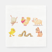 Niedliche Zuchtbetriebe und Heimtiere Serviette (Vorderseite)