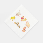 Niedliche Zuchtbetriebe und Heimtiere Serviette (Ecke)