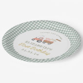 Niedliche Zuchttierzucht Barnyard Birthday Pappteller (Schrägansicht)