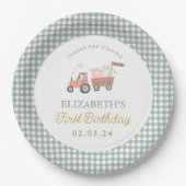 Niedliche Zuchttierzucht Barnyard Birthday Pappteller (Vorderseite)