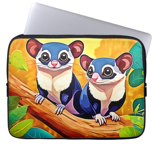 Niedliche Zuckerkleider Laptopschutzhülle (Vorderseite)