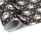 Niedliche Zuckerkullen Geschenkpapier (Rolleneckpunkt)