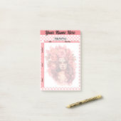 Niedliche Zuckerkulose Tagesmahlzeit Post-it Klebezettel (Auf Schreibtisch)