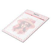 Niedliche Zuckerkulrezeptseite Notizblock (angewinkelt)