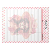 Niedliche Zuckerkulrezeptseite Notizblock (Vorderseite)