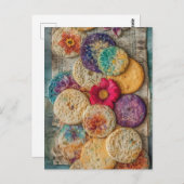 Niedliche Zuckerrüben Postkarte (Vorne/Hinten)