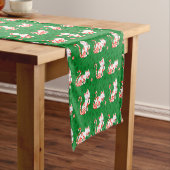 Niedliche Zuckerstange-Katze Kurzer Tischläufer (Beispiel)