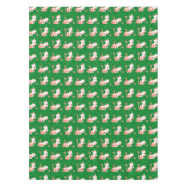 Niedliche Zuckerstange-Katze Tischdecke