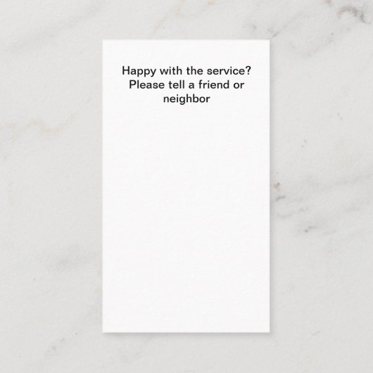 Niedliche Zuhause Companion Business Cards Visitenkarte (Rückseite)