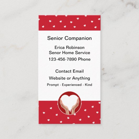 Niedliche Zuhause Companion Business Cards Visitenkarte (Vorderseite)