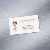 Niedliche Zuhause-Krankenversicherungskarte Magnetische Visitenkarte (Beispiel)