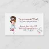 Niedliche Zuhause-Krankenversicherungskarte Visitenkarte (Vorderseite)