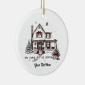 Niedliche Zuhause Weihnachten Keramik Ornament (Rechts)