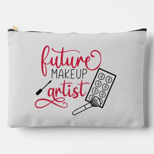 Niedliche zukünftige Make-up-Künstlerkunst Zubehörtasche (Vorderseite)