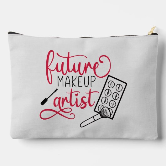 Niedliche zukünftige Make-up-Künstlerkunst Zubehörtasche (Rückseite)