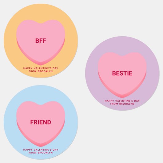 Niedliche Zusammenhänge von Freundschaftsgespräche Etiketten (Gruppe)