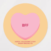 Niedliche Zusammenhänge von Freundschaftsgespräche Etiketten (Design 1)