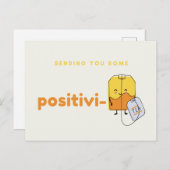 Niedliche Zusendung einer Postkarte Positivi-Tee (Vorne/Hinten)