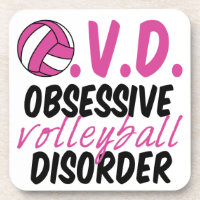 Niedliche zwanghafte Volleyballstörung Rosa Spiele