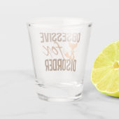 Niedliche Zwangsfoxerkrankung Schnapsglas (Rückseite)