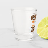 Niedliche Zwangsfoxerkrankung Schnapsglas (Links)