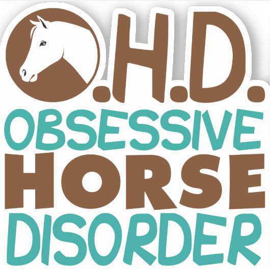 Niedliche Zwangsstörung Aufkleber (Vorderseite)