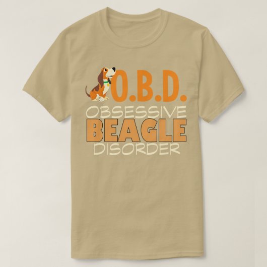 Niedliche Zwangsstörung des Beagle T-Shirt (Design vorne)