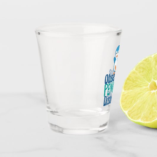 Niedliche Zwangsstörung Schnapsglas (Links)