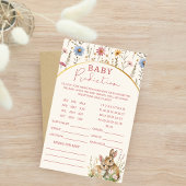 Niedliche Zwei-Bunny-Wildblume Kinderdusche Vorher Flyer