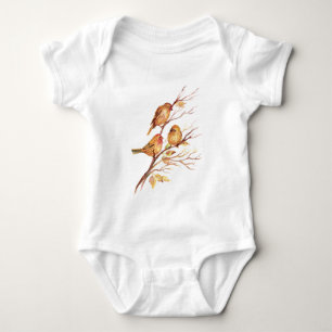 Niedliche Zwerggvögel Baby Strampler