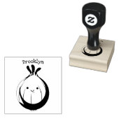 Niedliche Zwiebelgrün-Cartoon-Abbildung Gummistempel (Stempel)