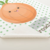 Niedliche Zwiebelgrün-Cartoon-Abbildung Sherpadecke (3/4)