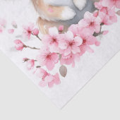 Niedliche, zwielichtige rosa Blüten Seidenpapier (Detail)