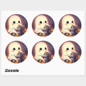 niedliche Zwischenaufkleber Runder Aufkleber (Blatt)