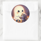 niedliche Zwischenaufkleber Runder Aufkleber (Tasche)