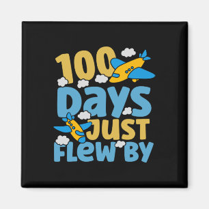Niedlichen 100 Tage fliegen mit dem Flugzeug 100 T Magnet