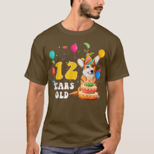 Niedlichen 12 Jahre alter Corgi Hund mehr als 12.  T-Shirt