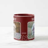 Niedlichen 2 Hunde Foto mit Namen des Sternmusters Tasse (Zentrum)