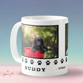 Niedlichen 2 Hunde Schwarze Paws Foto Keepake Kaffeetasse