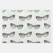 Niedlichen 50er Jahre, Retro-Muster Geschenkpapier Set (Vorderseite 3)