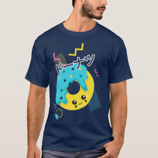 Niedlichen 90er Jahre japanischer Kawaii Donut T-Shirt