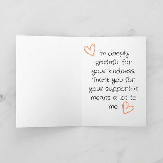 niedlichen cool einen Latte-Kaffee Vielen Dank Kar Dankeskarte (Innenseite)