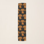 Niedlichen Dackel-Hundeliebhabers des Schal<br><div class="desc">Dieser stilvolle Chiffon- Schal ist ein Spaßzusatz während jeder möglicher Jahreszeit. Schwarzer Schal mit rotem glattem überzogenem Dackelmuster. Lässt ein perfektes Geschenk für Dackel Mammen verfolgen. Karo heraus Jenns Gekritzel-Welt für mehr themed Zusätze und Geschenke der Hundezucht.</div>