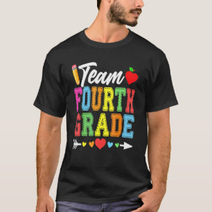 Niedlichen Dozenten des vierten Klasse Lehrer zurü T-Shirt